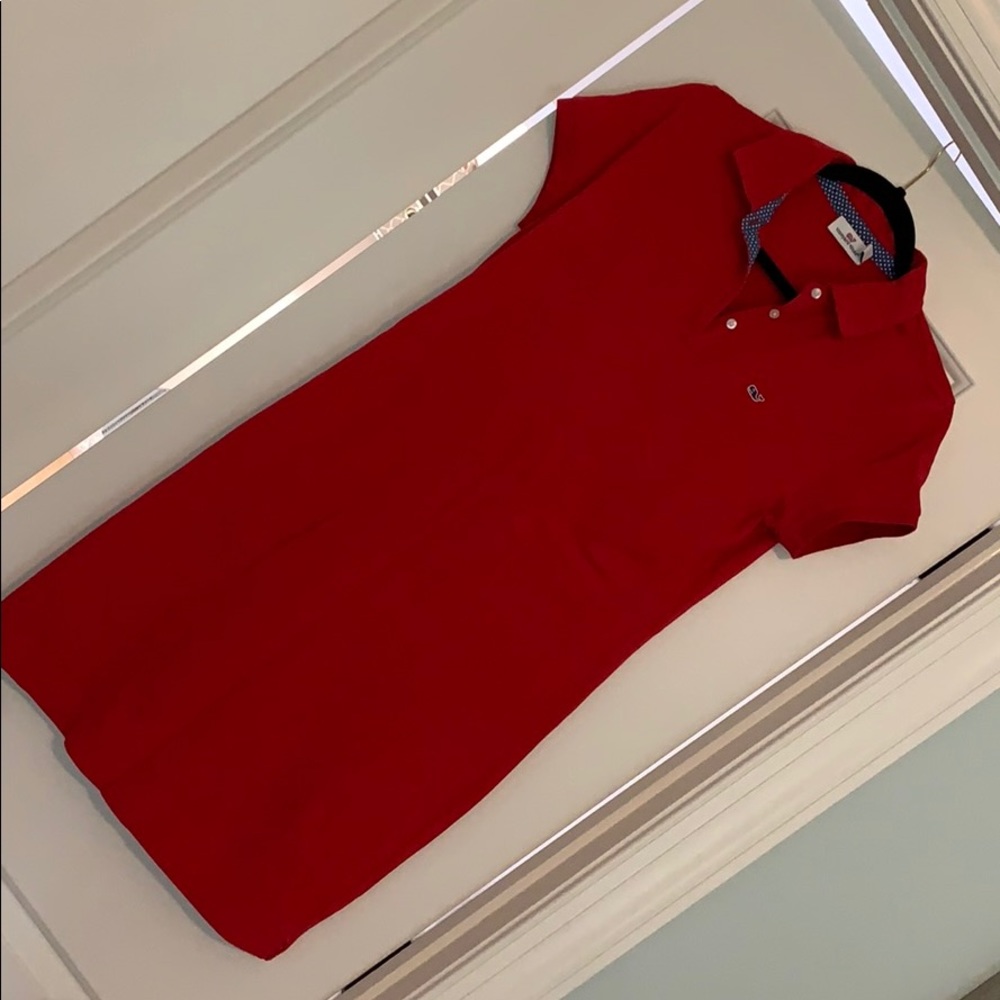Vineyard Vine red polo dress